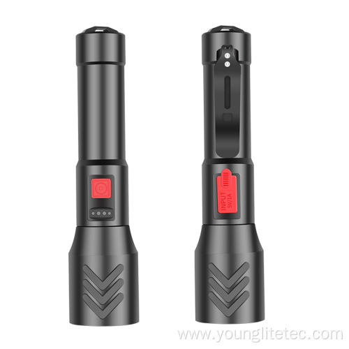 xhp50 zoomable usb rechargeable led flashlight